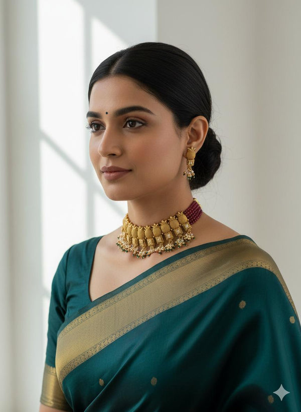 Golden Petal Necklace
